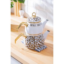 PremiumPort Emaye Çaydanlık Takımı, Şık ve Dayanıklı, 75 Cm, Set Halinde