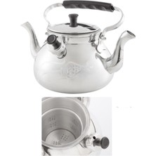 PremiumPort Çift Taraflı Alüminyum Muhabbet Demliği ve Çaydanlık Seti