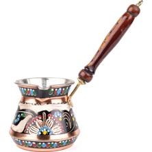 PremiumPort El Işlemeli Bakır Cezve, Erzincan, Tombik, 6 Kişilik, Şık ve Dayanıklı