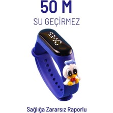 Normadia Çocuklar Için Su Geçirmez Dijital LED Dokunmatik Bilek Saat Slikon Kordon