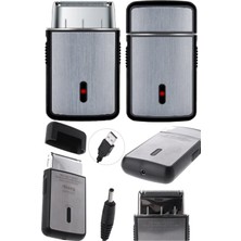 Allians Taşınabilir Kapaklı Gümüş Alüminyum Elektrikli Tıraş Makinesi