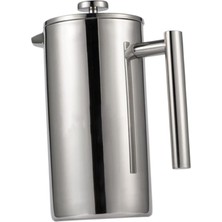 PremiumPort Paslanmaz Çelik French Press ve Çay Makinesi, Çift Duvar Vakum Yalıtımlı