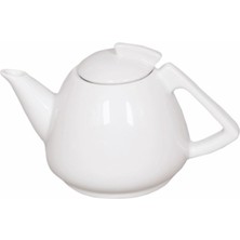 PremiumPort Beyaz Porselen Demlik 750 Cc, Şık ve Dayanıklı, Yerli Üretim