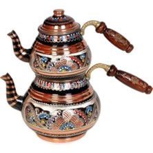 PremiumPort El Işli Bakır Çaydanlık, Küçük Boy, 2-3 Kişilik, Erzincan Işi