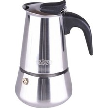 PremiumPort T1905 Stilo Moka Pot 2 Fincan, Paslanmaz Çelik, Şık ve Dayanıklı