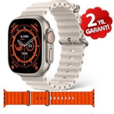 Normadia Sağlam ve Şık 49MM Titanyum Kasa Akıllı Saat, Çift Kordon, Hd Ekran