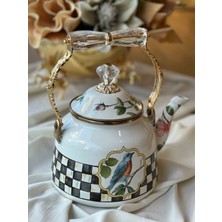 PremiumPort Şık Emaye Kettle Demlik, Estetik ve Fonksiyonel Tasarım