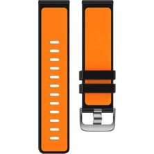 Normadia Sportif Akıllı Saat Yedek Kordon Siyah-Turuncu