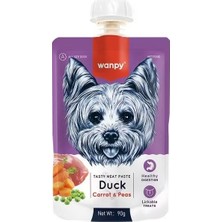 Wanpy Taze Ördekli&havuçlu 10'lu  Köpek Et Ezmesi 90 gr