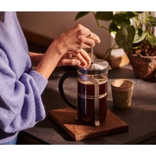 PremiumPort 800 ml French Press, Şık ve Dayanıklı Çelik Kahve Demleme Aracı