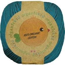 Organickid Organik Pamuk Amigurumi Punch 50 gr El Örgü İpi 933 Petrol Mavisi (Gas)