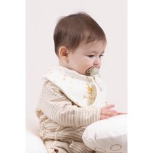 Little Gusto Sophie la girafe 2'li Sıvı Geçirmez Emzik Tutucu Önlük Seti