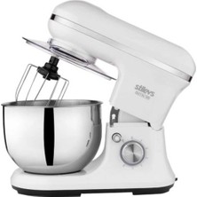 Stilevs Çelik Gövde 5l Stand Mikser, Beyaz, Güçlü ve Dayanıklı Tasarım