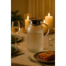 PremiumPort Vakumlu Çelik Kapaklı 1500 ml Isıya Dayanıklı Borosilikat Cam Demlik