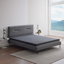 Yataş Optimum Support Yatak, Sovene Başlıklı Karyola 3'lü Set - Koyu Gri