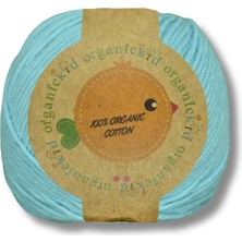 Organickid Organik Pamuk Amigurumi Punch 50 gr El Örgü İpi 908 Su Mavisi (Aquamarine)