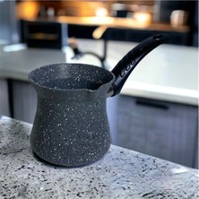 PremiumPort Büyük Boy Granit Kahve Cezvesi 700ML, Şık ve Dayanıklı Tasarım