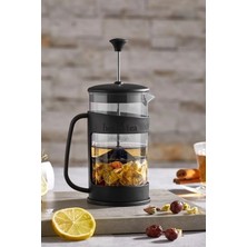 PremiumPort 400ML Siyah French Press ile Pratik Çay ve Kahve Demleme Keyfi