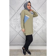 Pys Giyim Kadın Düğme Detaylı Kombinli Tesettür Tunik