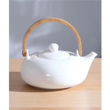 PremiumPort Şık 750 ml Porselen Demlik, Zarif ve Dayanıklı Tasarım