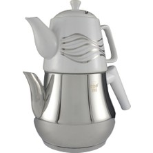 PremiumPort Mini Porselen Demlikli Çaydanlık Takımı, Şık ve Zarif Tasarım