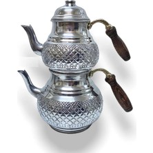 PremiumPort Bakır Görünümlü Alüminyum Çaydanlık, Orta Boy, 2.85 Ml, Kalınlık 1.2 mm