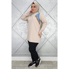 Pys Giyim Kadın Düğme Detaylı Kombinli Tesettür Tunik