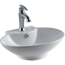 Lena - Tezgah Üstü Porselen Lavabo - E-4106