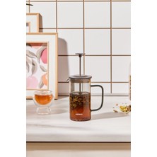 PremiumPort Şık 350 ml Borosilikat Cam French Press, Modern Tasarım, Dayanıklı ve Kullanışlı