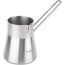 PremiumPort Paslanmaz Çelik Yarı Konik Cezve 450ML, Şık ve Dayanıklı Tasarım