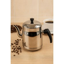 PremiumPort 3 No Çelik Kahveci Demlik, 2,5 Litre, Sağlam ve Şık Tasarım