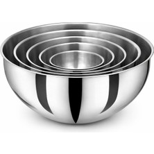 Net Çelik Mayonez Kasesi Karıştırma Çırpma Kabı 16 cm 1 Lt.