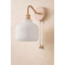 Limon 3D Desing Zincir Anahtarlı Duvar Apliği | Modern Vintage Dekoratif Aplik | E27