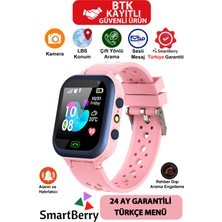 Normadia Çocuklar Için Pembe Akıllı Takip Saati, Sim Kartlı, Kamera ve Gizli Dinleme