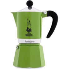 PremiumPort Yeşil Metal 3 Cup Moka Pot, Pratik ve Şık Kahve Demleme Aracı