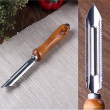 PremiumPort Ahşap Saplı Kabak ve Patlıcan Oyacağı, Şık ve Kullanışlı Tasarım