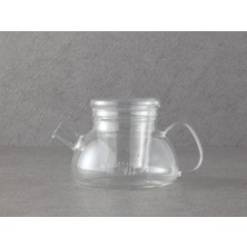 PremiumPort Şeffaf Cam Demlik, Borosilikat Süzgeçli, 1-1.99 L, Zarif ve Dayanıklı