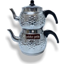 PremiumPort Çaydanlık, Motifli, Alüminyum, 4.5 Litre, Şık ve Dayanıklı Tasarım