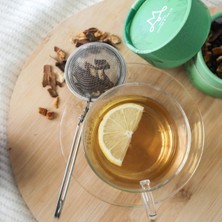 PremiumPort Doğal Bitki Çayı Süzgeci, Bardak ve Demlik Için Uygun, Pratik Kullanım