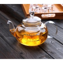 PremiumPort Borosilikat Cam Demlik ve Isıtıcı Seti 1000ML, Şık ve Dayanıklı Tasarım