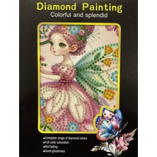 Elegantshop 5d Yapışan Boncuk Goblen Mozaik Tablo Pano 15*20 cm Peri