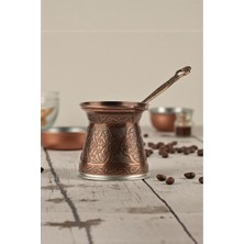 PremiumPort Desenli Döküm Cezve, 3 Kişilik, Indüksiyonlu Ocağa Uyumlu, 150 ml