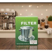 PremiumPort Paslanmaz Çelik Vietnam Kahve Demleme Filtresi ile Lezzetli Kahve Keyfi