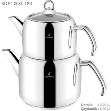 PremiumPort Soft Xl Aile Boy Çaydanlık Takımı, Şık ve Dayanıklı Set