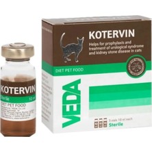 Veda Kotervin 3X10 ml (Tam Kür Paketi) | Kedi & Köpek Için Idrar Yolu Taşı Eritici Bitkisel Solüsyon