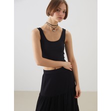 Lc Waikiki Yeni Sezon U Yaka Crop Kadın Atlet