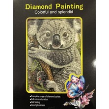 Elegantshop 5d Yapışan Boncuk Goblen Mozaik Tablo Pano 15*20 cm Koala