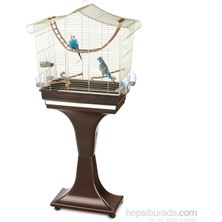 İmac Imac Sofıa Ayaklı Kuş Kafesi Kahve/gold 62,5x33x61/132cm