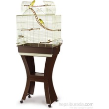 İmac Imac Matılde Ayaklı Kuş Kafesi Kahve/gold 58x38x71/143cm