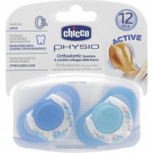 Chicco 2 Li Physio Kauçuk Emzik 12 Ay+ Erkek